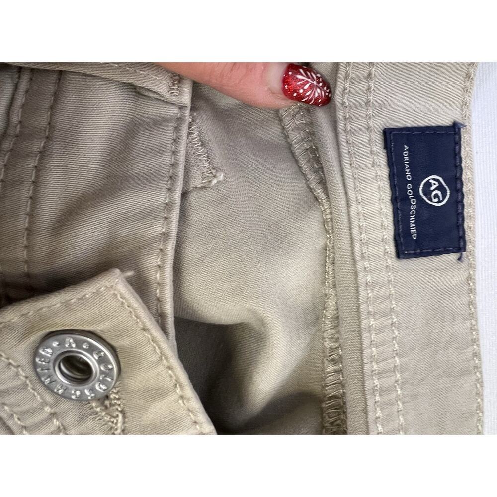 AG Tellis Modern Slim Sueded Sateen Chino Jeans Luxe Mens 30/34 Khaki - Picture 13 of 13